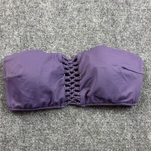 VICTORIA’S SECRET Women’s Purple Sexy Carova Crochet Bandeau Bikini Top - Medium